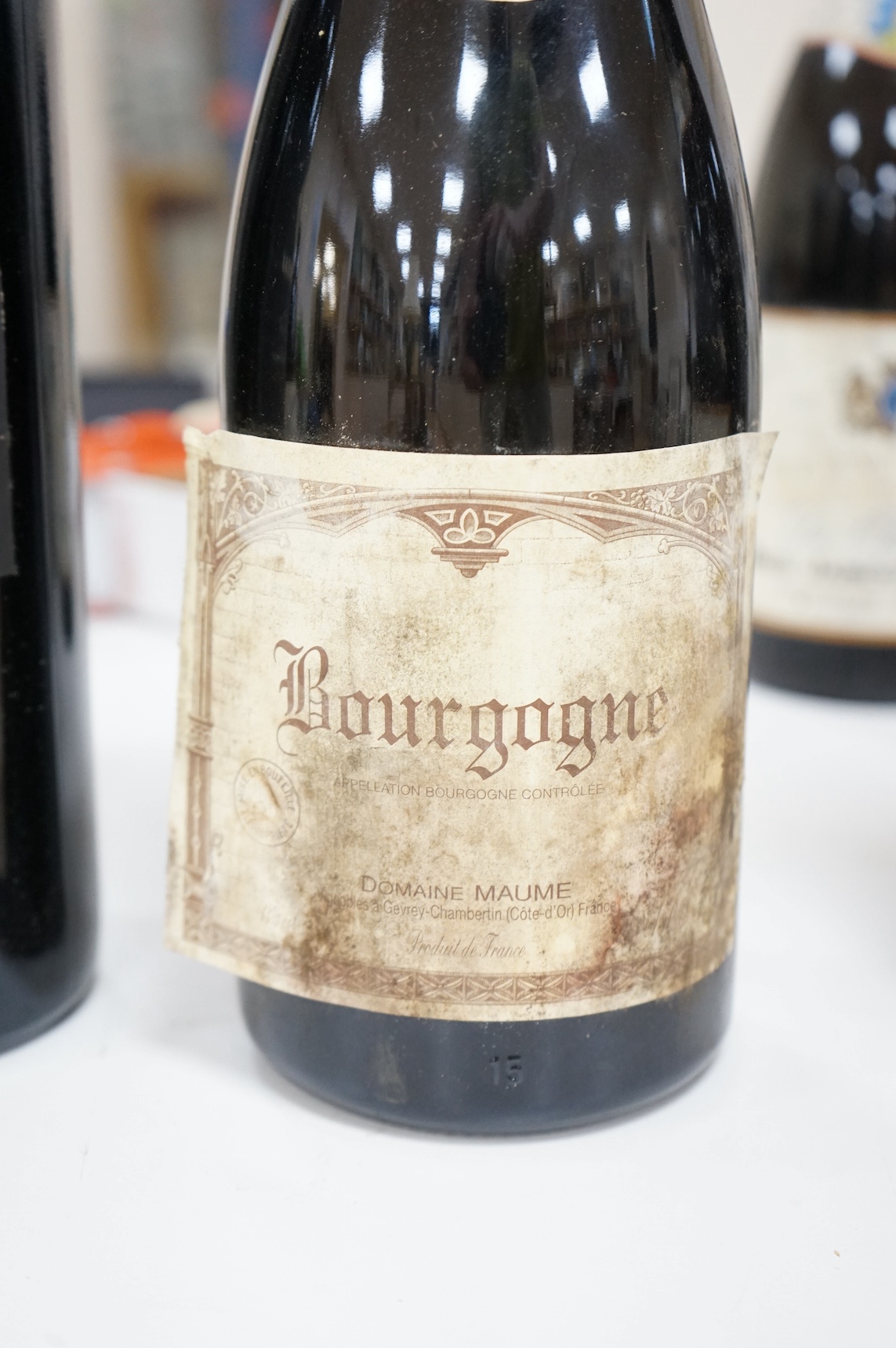 Three magnums of Bourgogne, 2009, domaine Maume, together with two magnums of Boscarelli Riserva, 2003.
